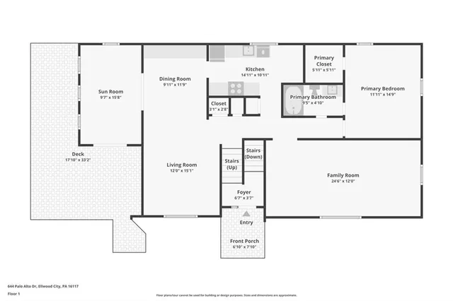 $298,000 | 644 Palo Alto Drive, Ellwood City, PA 16117