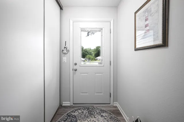 a view of an entryway door