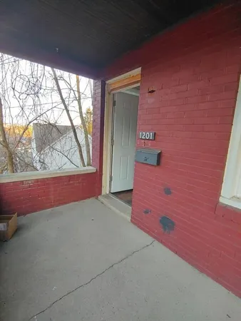 a view of backyard with window