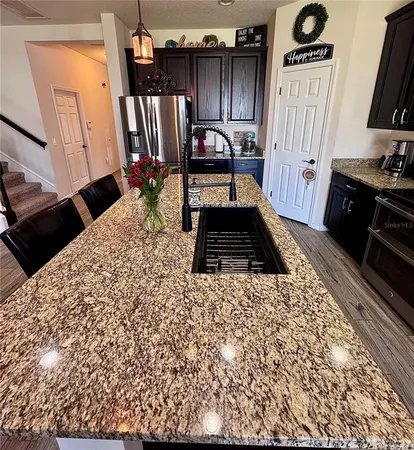 a bedroom with a bed and a walk in closet