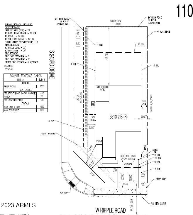 24337 West Ripple Road Buckeye, AZ 85326 - Photo 2 of 3 Plot Plan