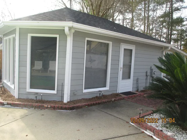 a front view of a house