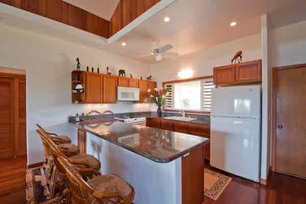 7501 Koolau Road Kilauea, HI 96754 - Photo 6 of 20 a kitchen with a sink appliances and cabinets