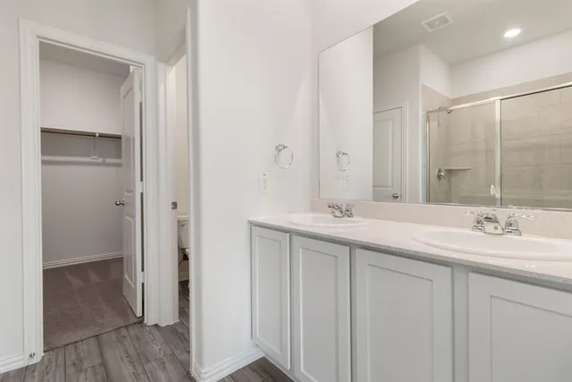 a view of small space with racks on the wall