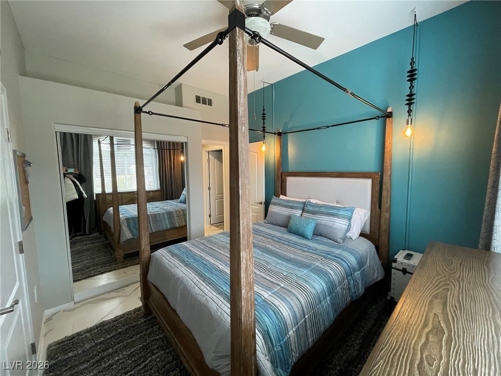 700 Carnegie Street, Unit 4112 Henderson, NV 89052 - Photo 14 of 21 Bedroom with ceiling fan