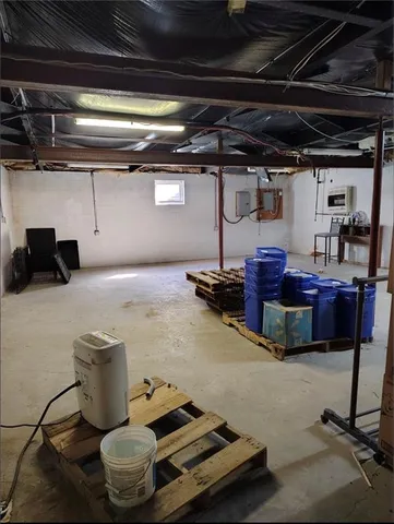 a view of a storage room