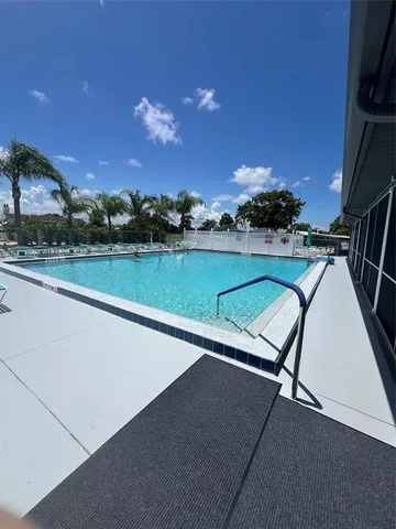 an outdoor view of the patio