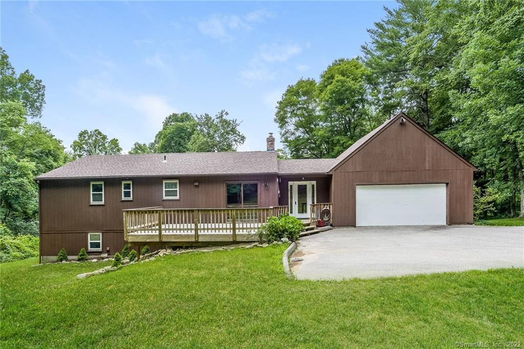 Raised Ranch but with Ranch style amenities. Entry into the Foyer brings you to the Dining Room, Kitchen, and Living Room. Also the garage entrance is in the foyer. Over 1280 SF of living space on the first floor plus a fully finished walk out. Plenty of space for everyone and entertaining. Private 5+ acres boarders the Airline Trails