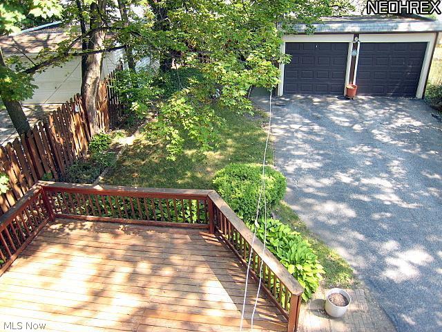 1051 Roanoke Road Cleveland, OH 44121 - Photo 21 of 25 View from 2nd Floor Balcony. Treed Yard and Lush Landscaping.