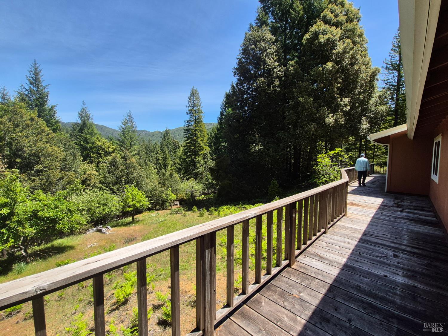11903 Branscomb Road Laytonville, CA 95454 - Photo 64 of 72 a view of a balcony with wooden fence