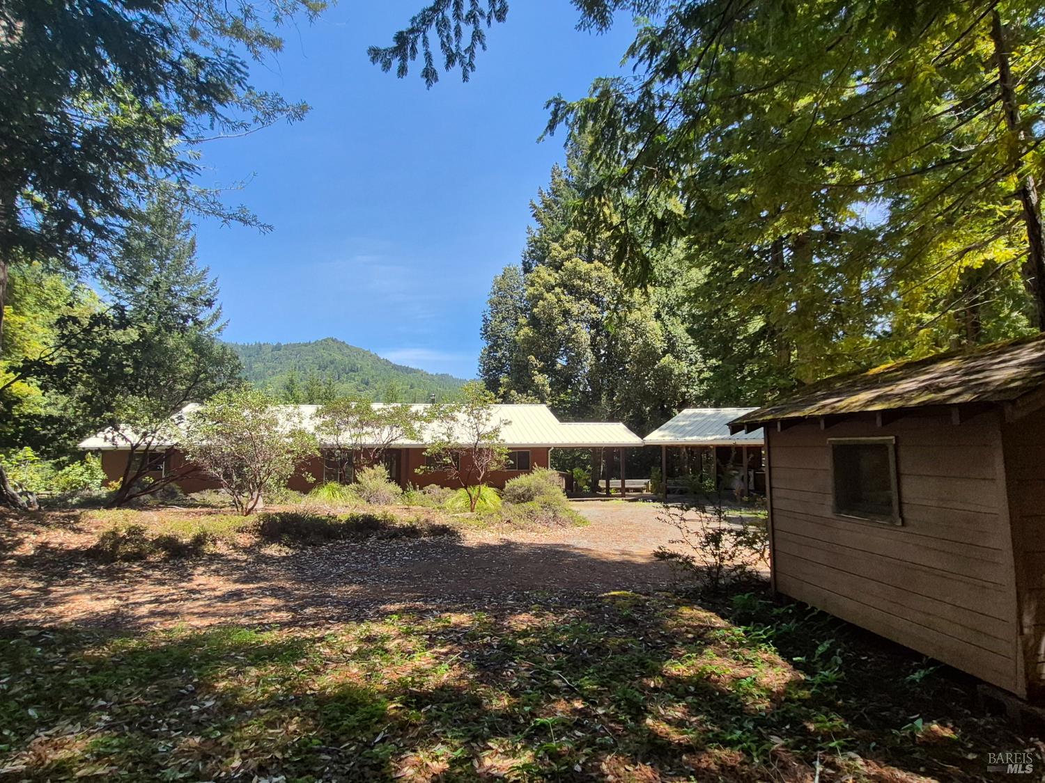 11903 Branscomb Road Laytonville, CA 95454 - Photo 7 of 72 a backyard of a house with a yard