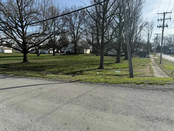 a view of a park with tree s