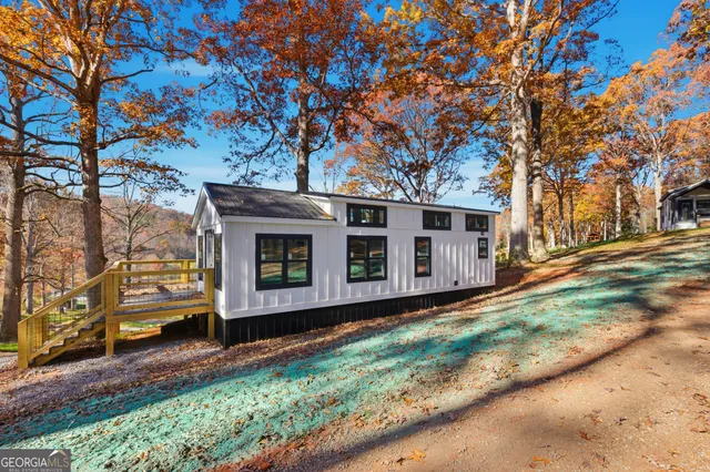 a front view of house with yard