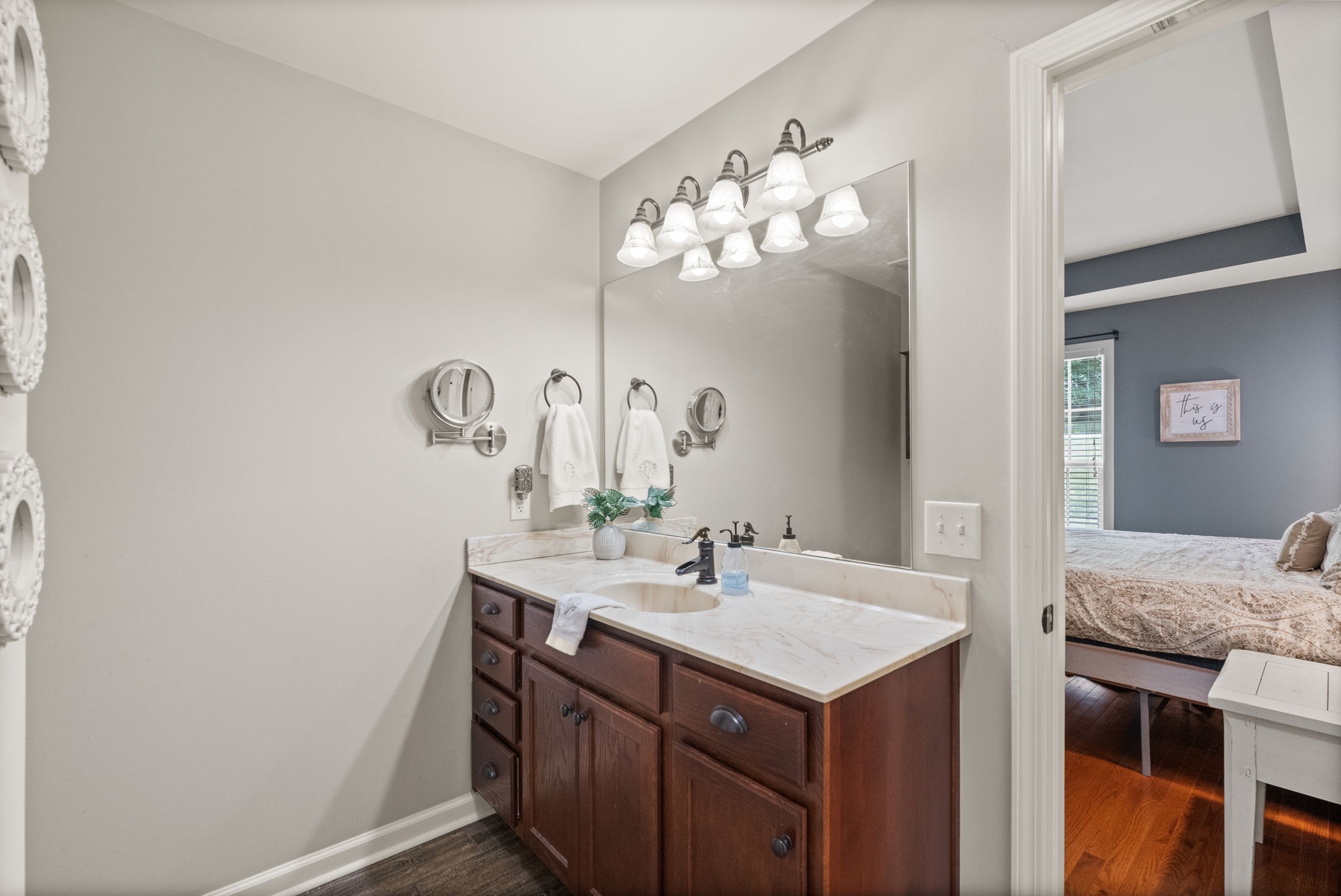 6446 Green Road Springfield, TN 37172 - Photo 23 of 33 a bathroom with a sink and a mirror