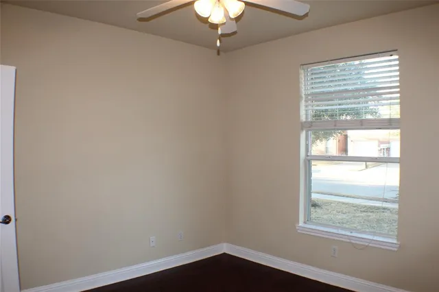 a window in an empty room