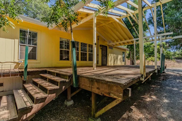 front view of a house with a street