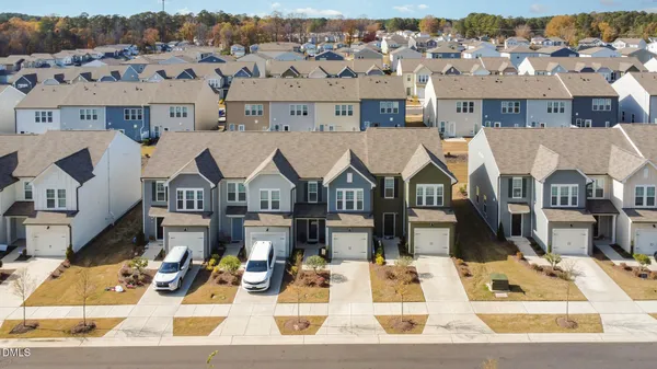 a view of a town with many houses