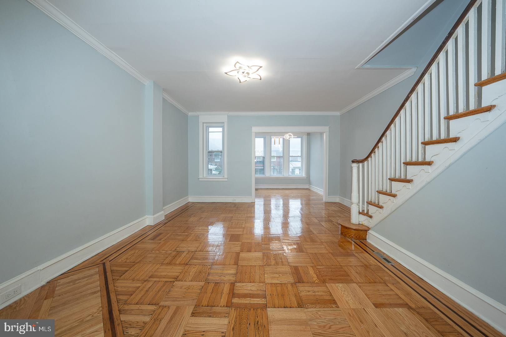 212 Copley Road Upper Darby, PA 19082 - Photo 10 of 69 a view of entryway and hall with wooden floor