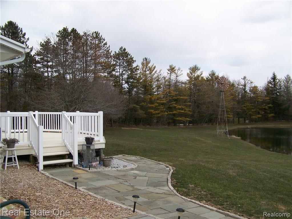 4096 South Lake George Road Dryden, MI 48428 - Photo 13 of 18 LG Pond and Deck.JPG