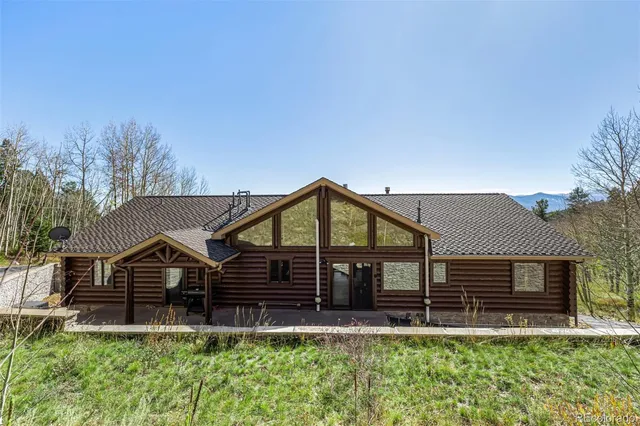 a view of a lake with a mountain in the background