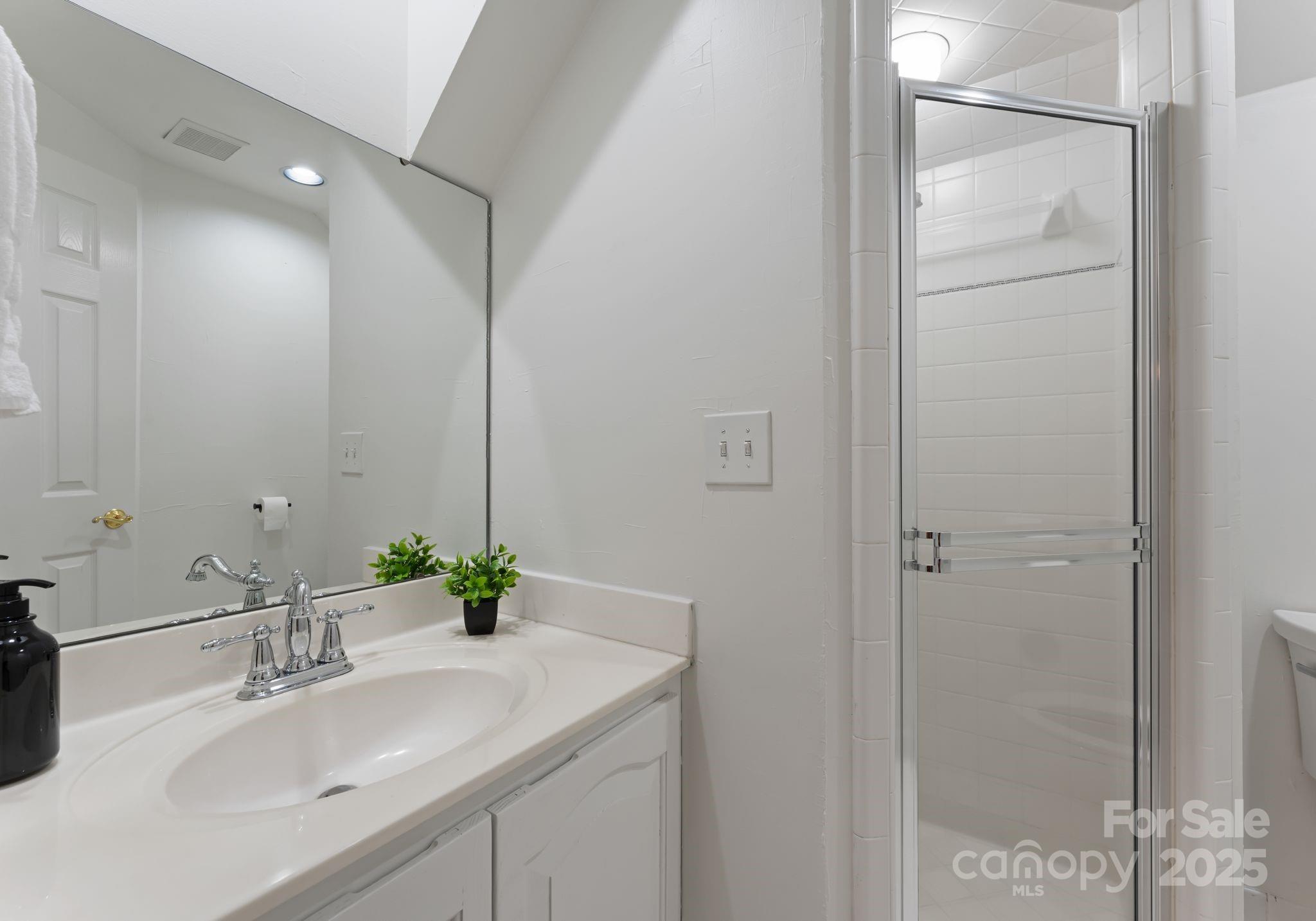 252 Greyfriars Road Mooresville, NC 28117 - Photo 34 of 46 a bathroom with a double vanity sink and a mirror