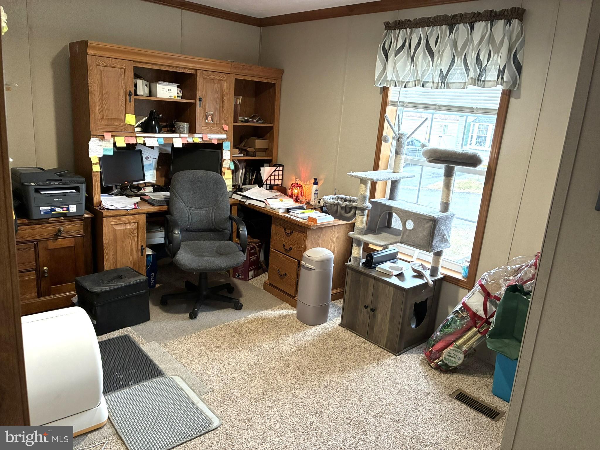 135 Hillside Lane Howard, PA 16841 - Photo 13 of 19 a view of a workspace with furniture and a window