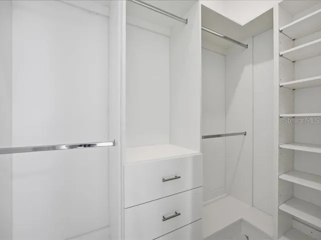 a view of walk in closet