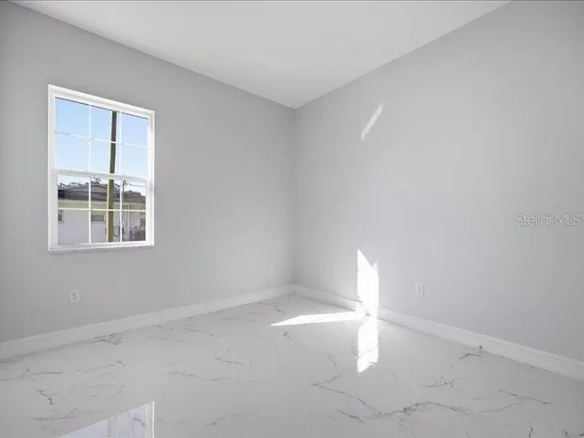 an empty room with a empty space