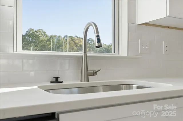 a close view of sink and tap