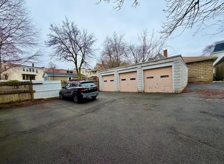 a car parked in front of house