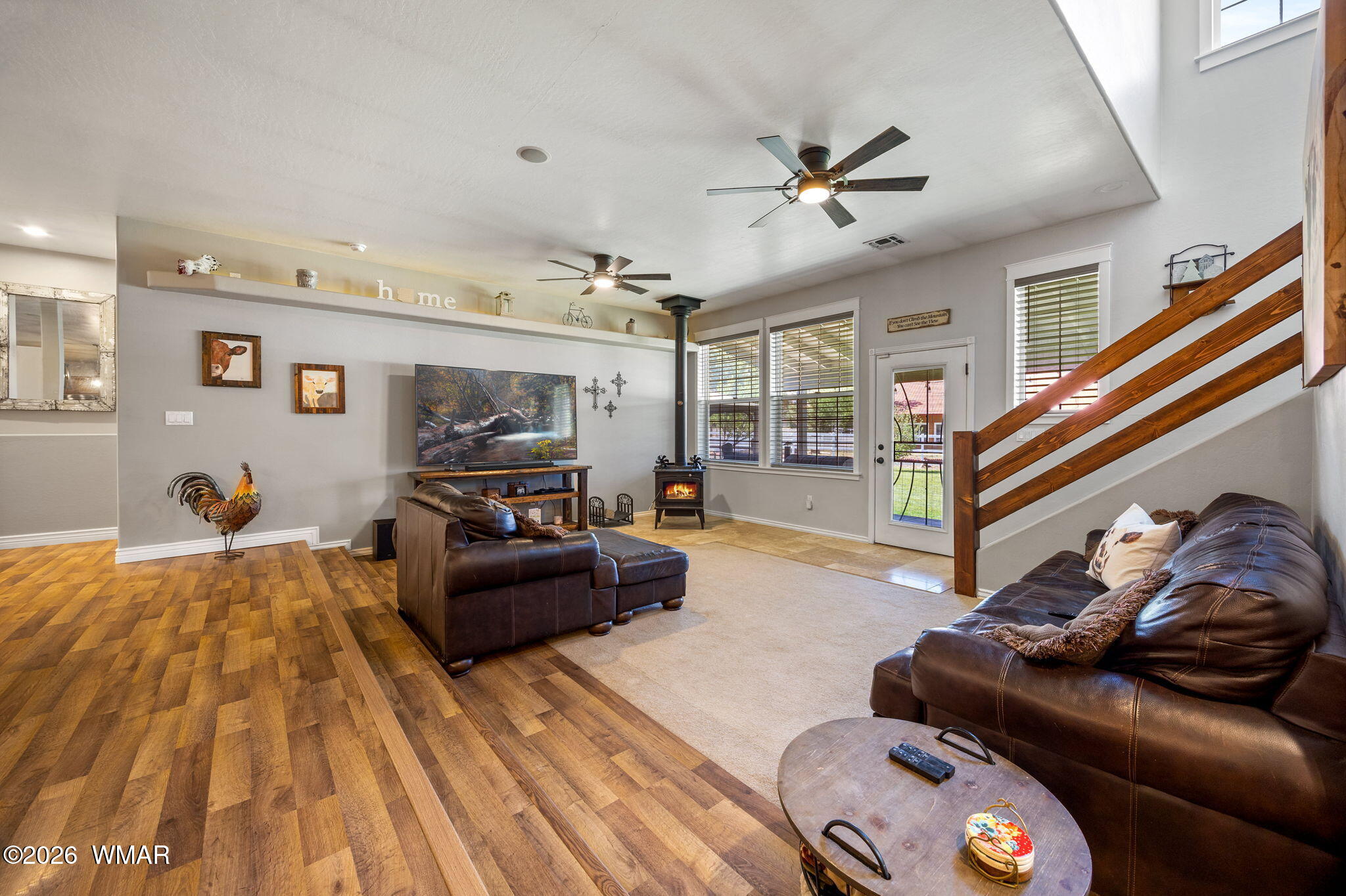 1940 Stonegate Way Heber, AZ 85928 - Photo 12 of 62 a living room with furniture and a wooden floor