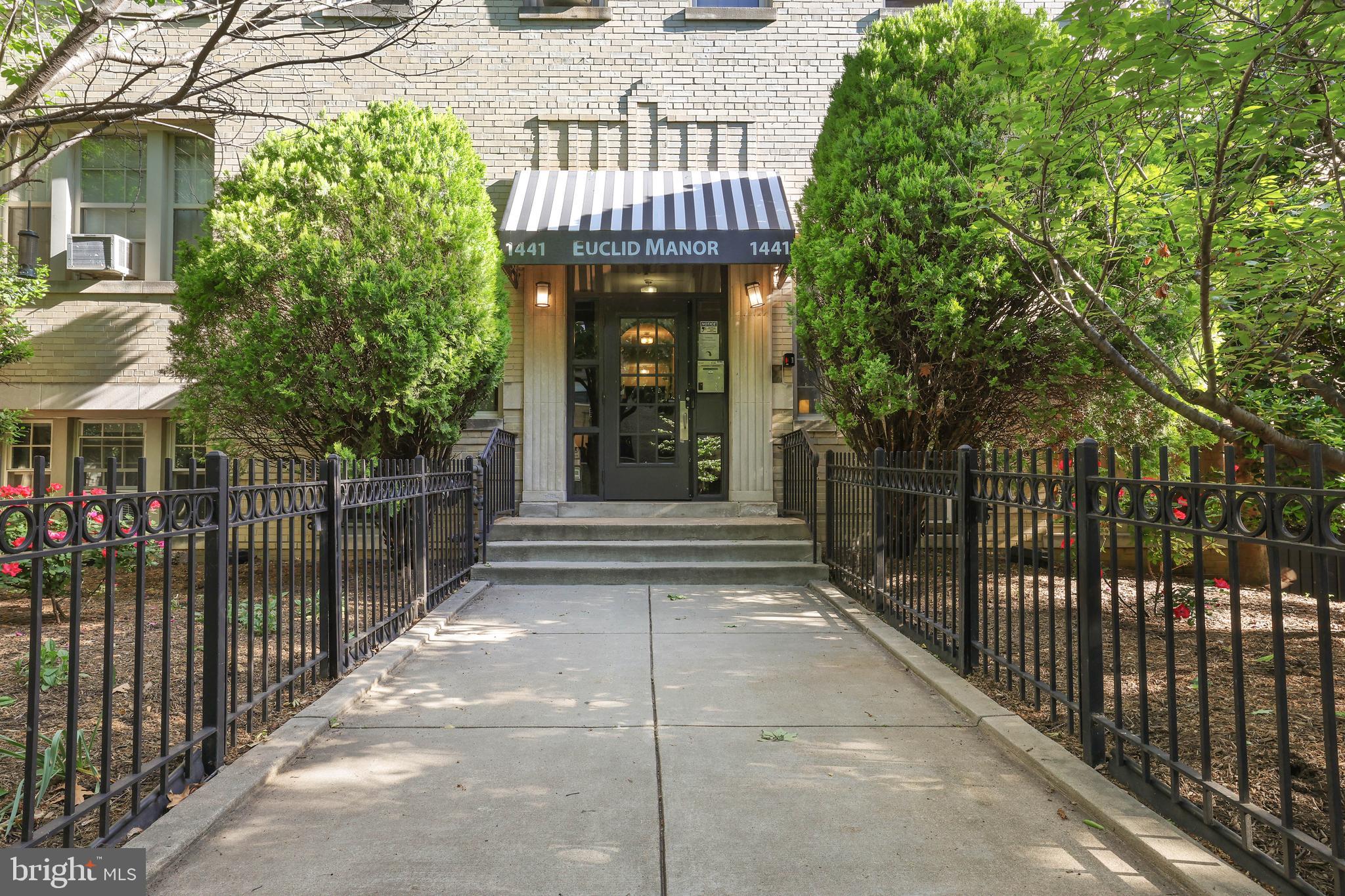 1441 Euclid Street Northwest, Unit 206 Washington, DC 20009 - Photo 17 of 19 a view of a house with a iron gate