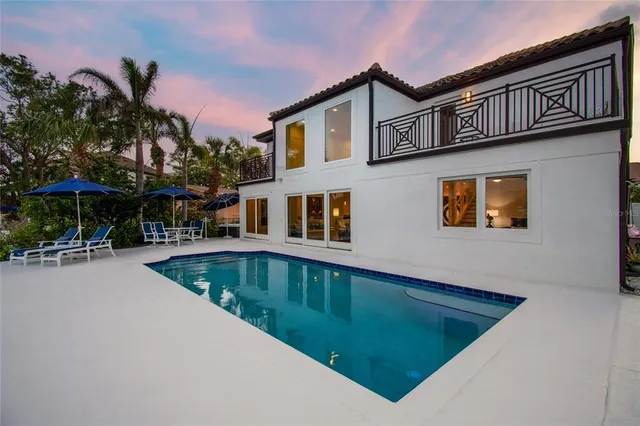 a view of a balcony from a living room