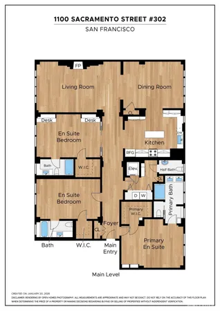 $3,895,000 | 1100 Sacramento Street, Unit 302, San Francisco, CA 94108