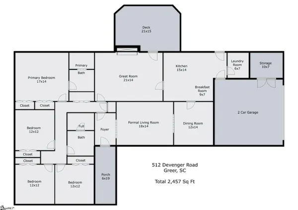 $549,900 | 512 Devenger Road, Greenville, SC 29615