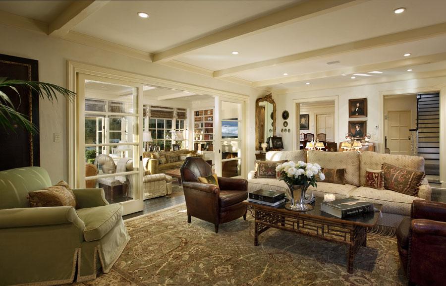 735 Fuera Lane Montecito, CA 93108 - Photo 3 of 8 a living room with furniture fireplace and a table