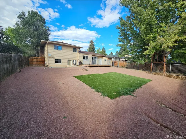 a view of a house with a patio