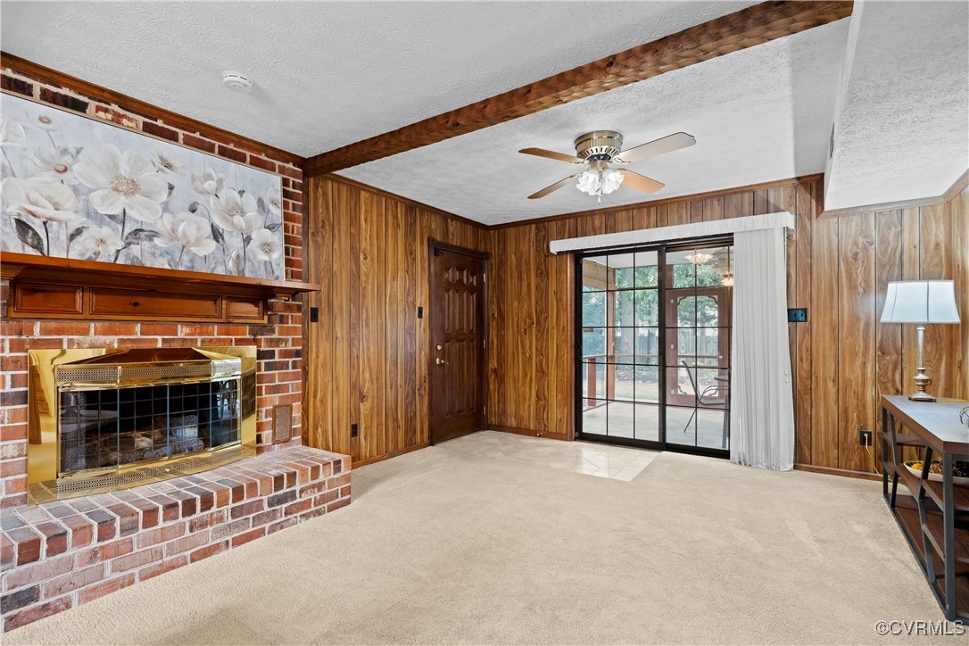 3510 Wood Dale Road Chester, VA 23831 - Photo 15 of 50 a view of a livingroom with a fireplace and workspace