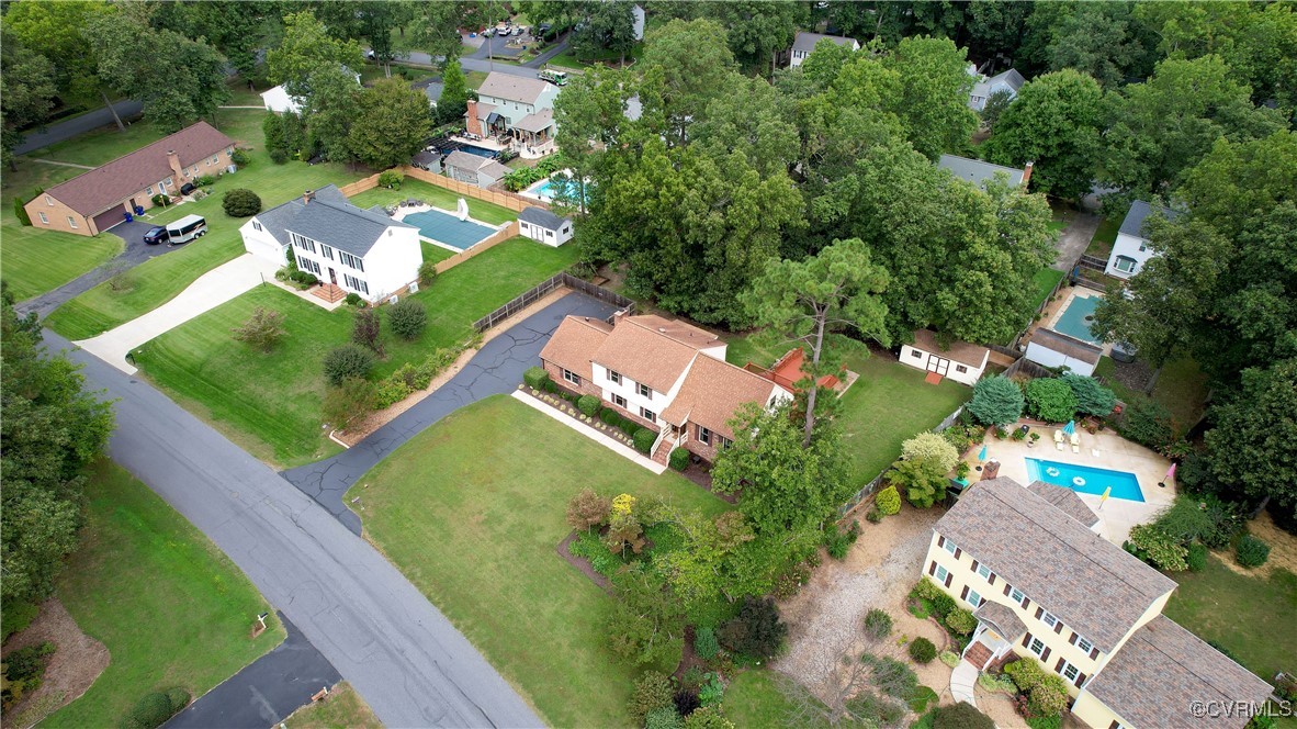 3510 Wood Dale Road Chester, VA 23831 - Photo 47 of 50 an aerial view of a house with a garden