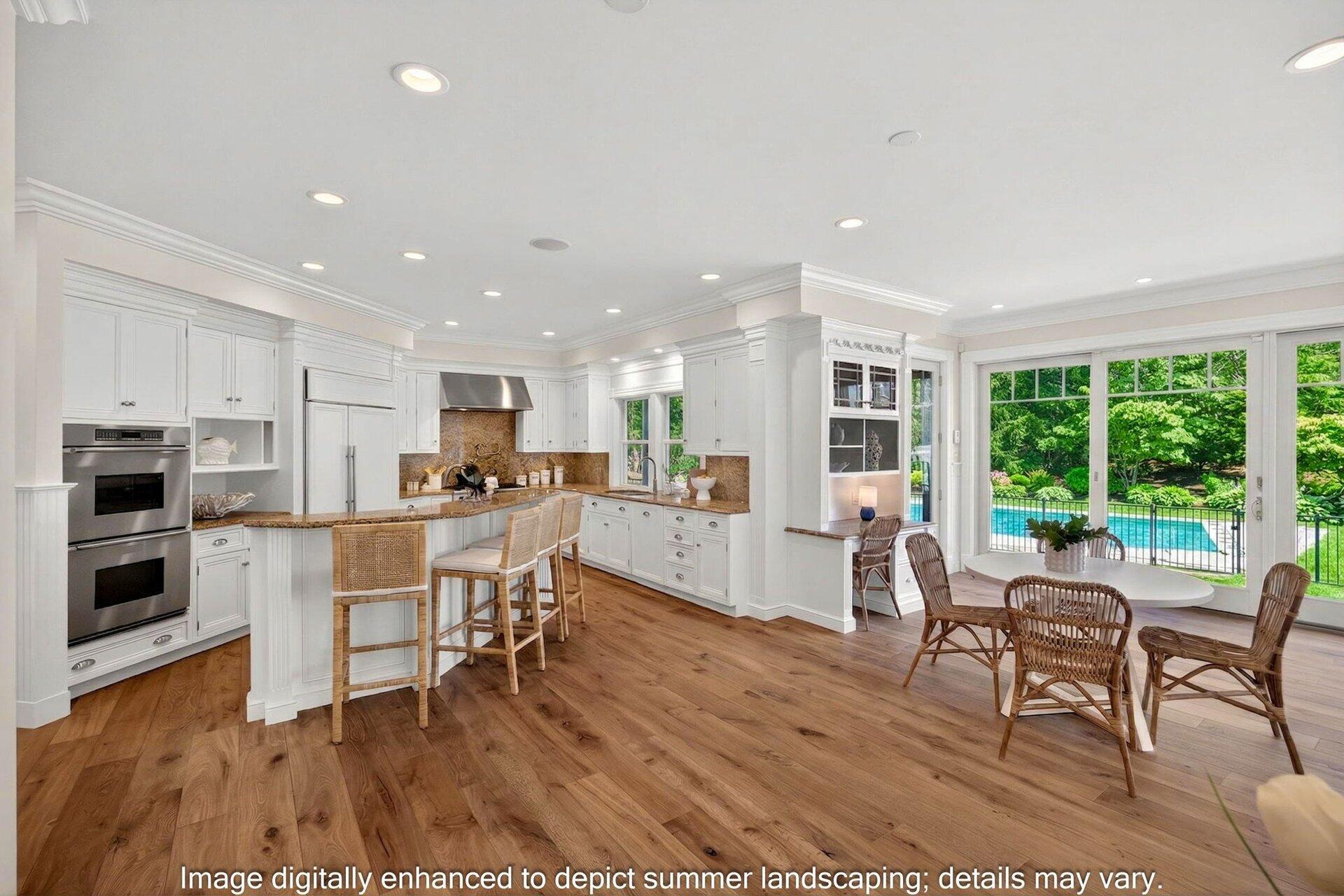 44 Seapuit Road Osterville, MA 02655 - Photo 8 of 33 a living room with stainless steel appliances furniture wooden floor and a kitchen view