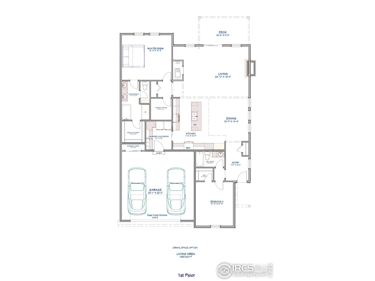 5706 3rd Street Greeley, CO 80634 - Photo 33 of 34 Sage Creek Express floor plan