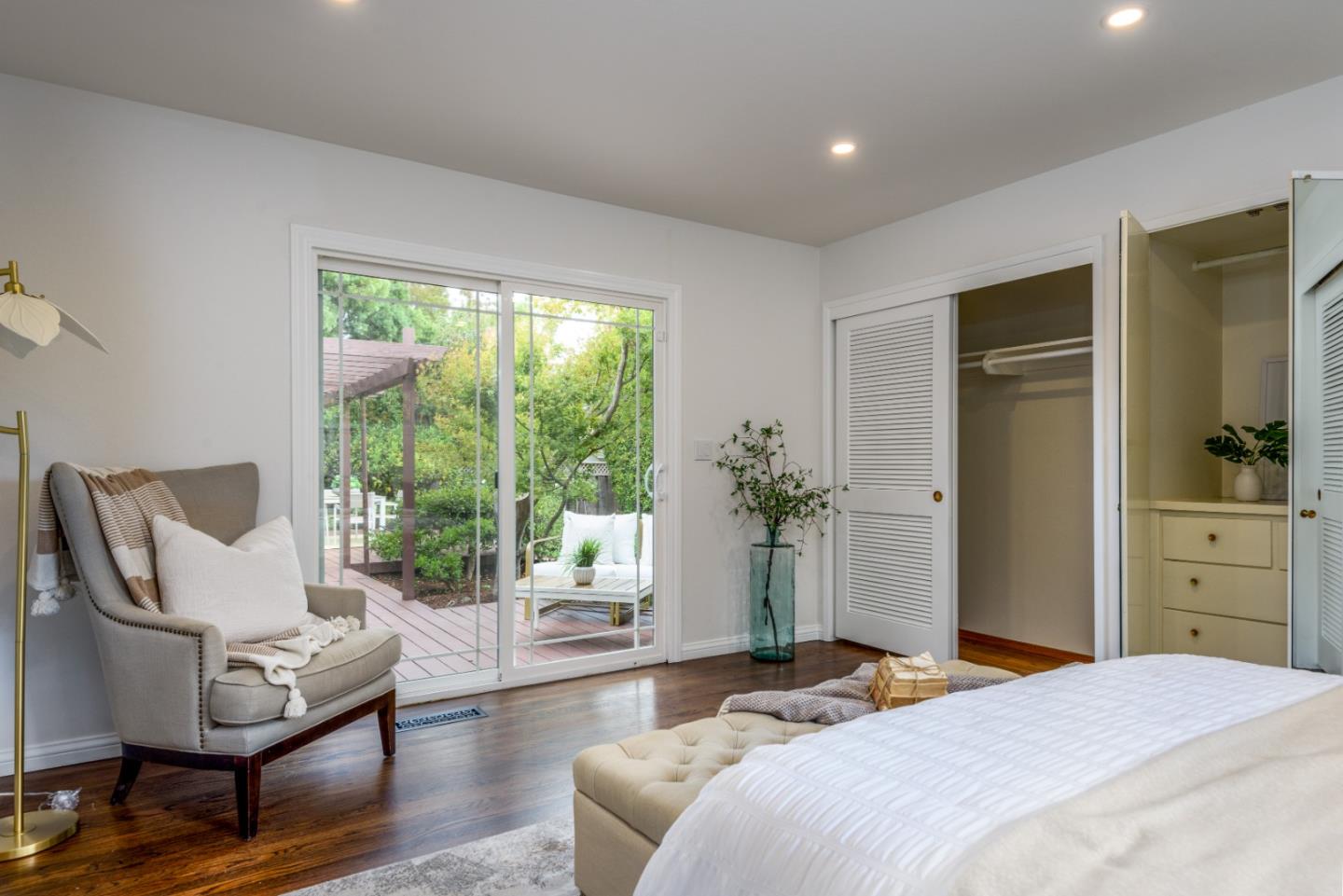 1420 South Mary Avenue Sunnyvale, CA 94087 - Photo 14 of 24 a bedroom with a bed and large window