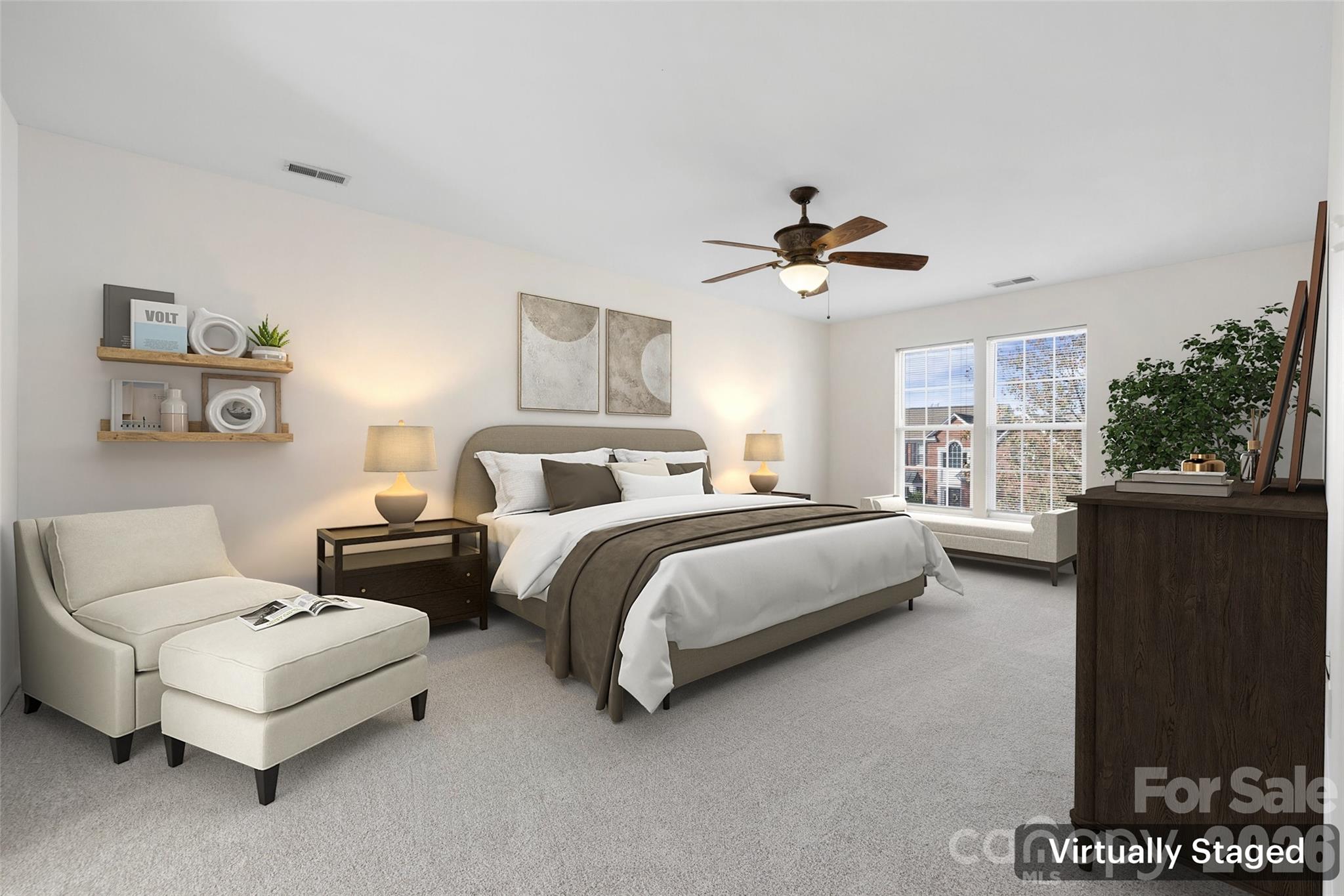 813 Circle Trace Road Monroe, NC 28110 - Photo 21 of 37 a spacious bedroom with a bed and a couch