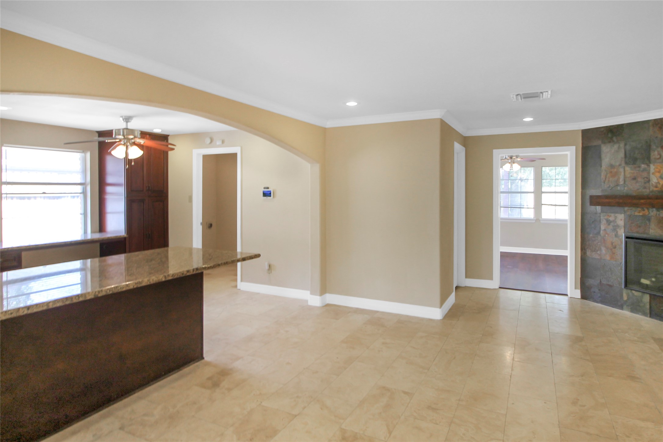 5738 Willowbend Boulevard Houston, TX 77096 - Photo 3 of 28 a view of a hallway with windows