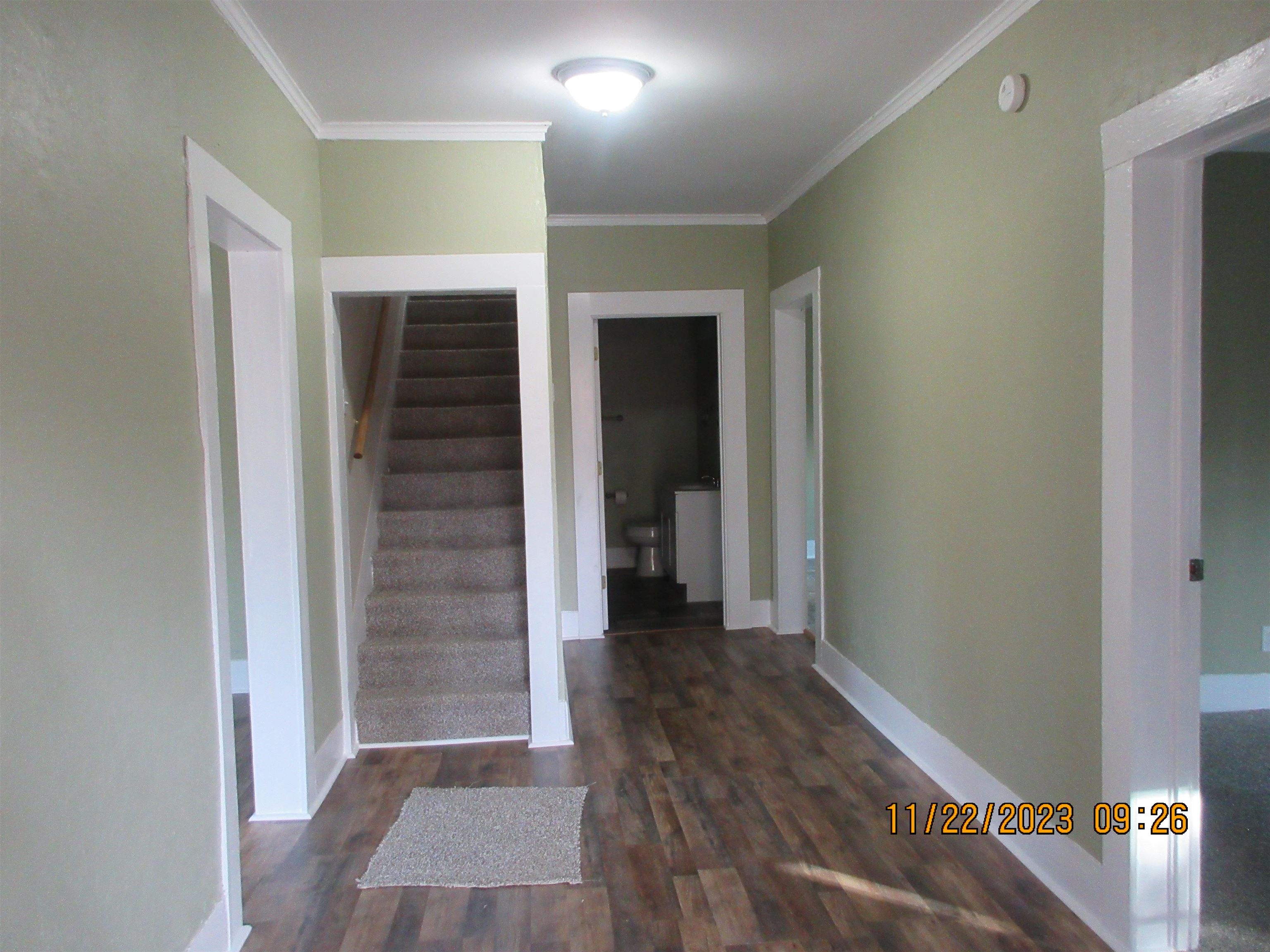4036 Concord Road Gates, TN 38037 - Photo 9 of 19 a view of a hallway with wooden floor and closet