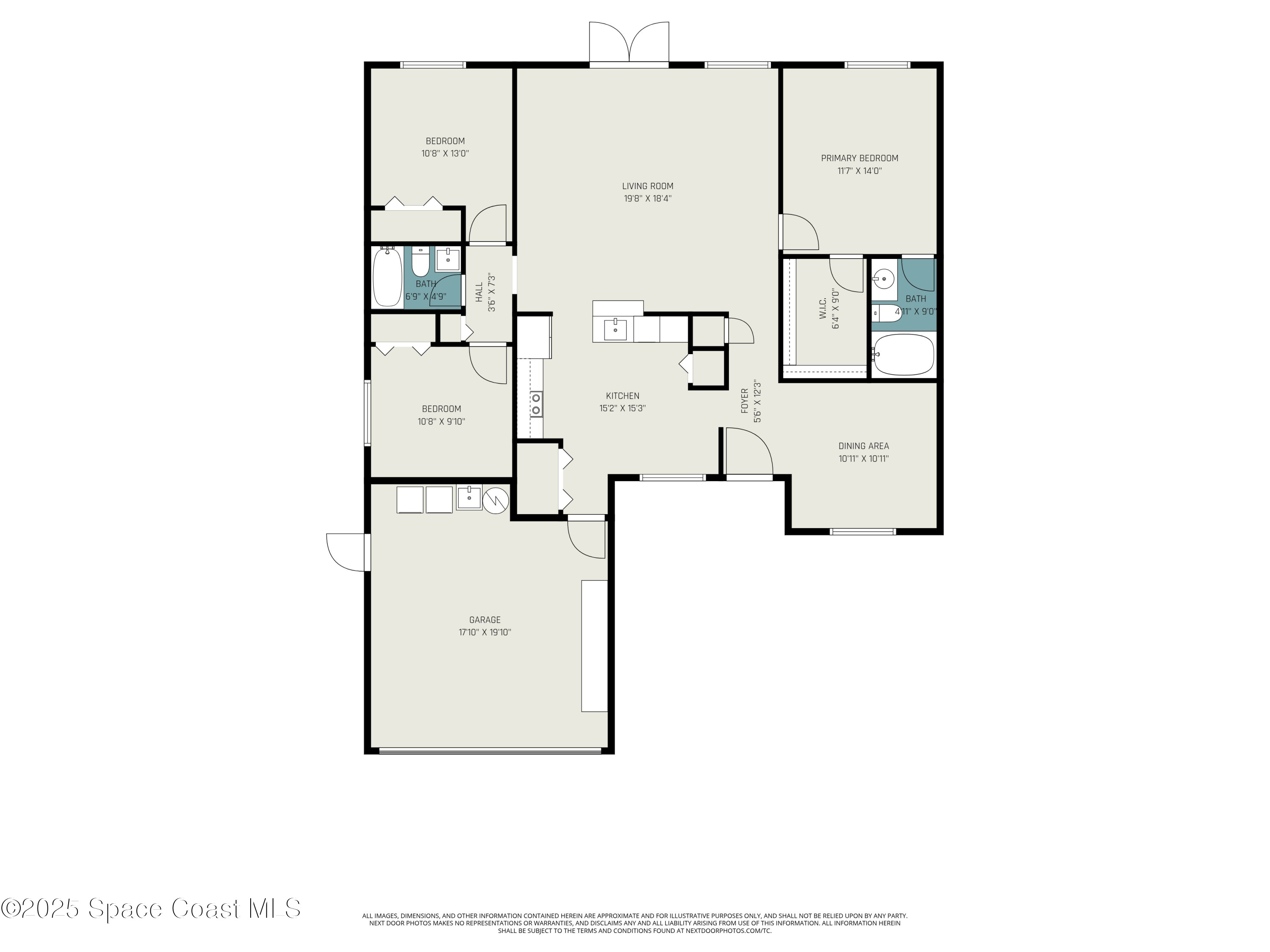 1045 Jacaranda Circle Rockledge, FL 32955 - Photo 32 of 32 a picture of a floor plan
