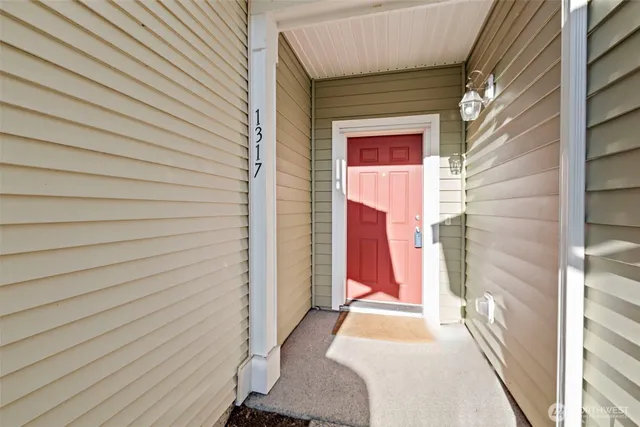 a view of front door