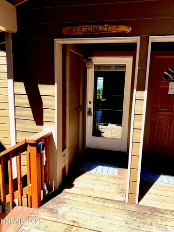 a view of entrance door of the house