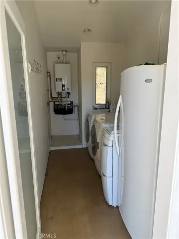 a bathroom with a window