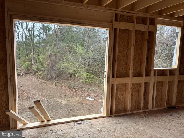 a view of a wooden door